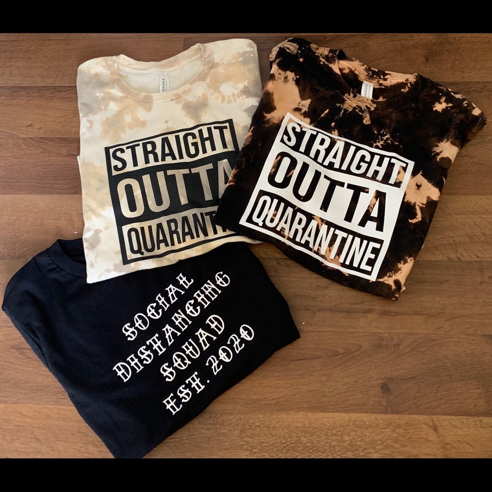 Quarantine Themed Unisex T-shirts - Picture 1 of 10